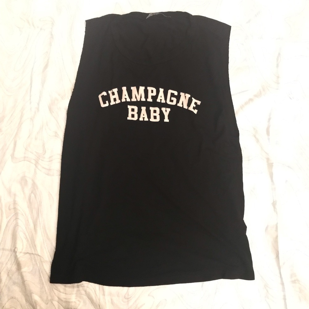 Champagne muscle tee